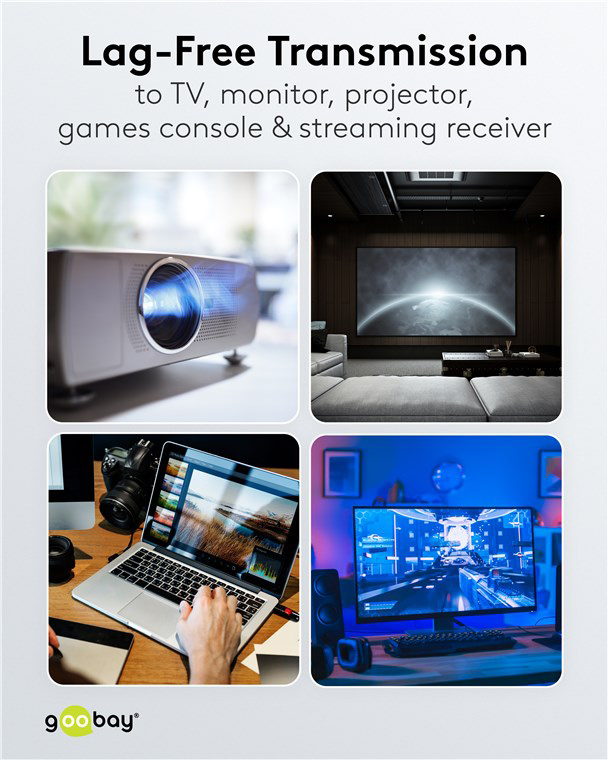 GOOBAY αντάπτορας DisplayPort 77132, 8K/144Hz, γωνιακός, μαύρος - Image 4