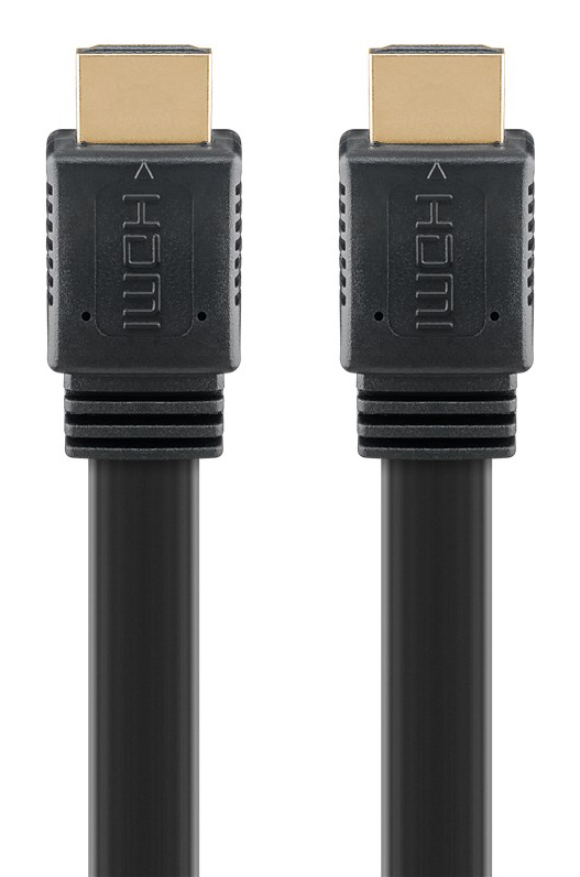 GOOBAY καλώδιο HDMI 77133 με Ethernet, flat, 8K/60Hz, 48 Gbps, 1m, μαύρο - Image 5