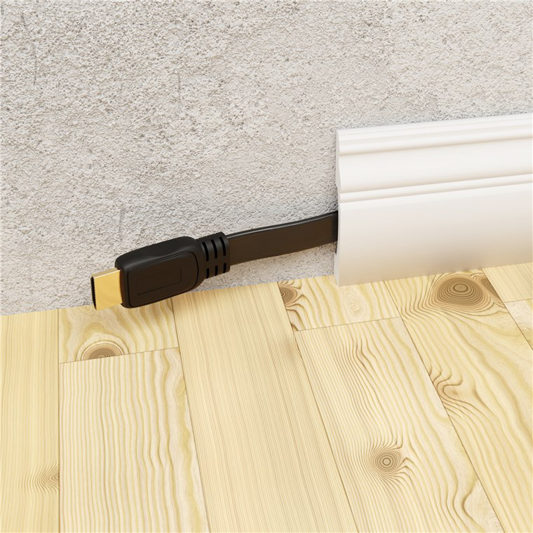 GOOBAY καλώδιο HDMI 77135 με Ethernet, flat, 8K/60Hz, 48 Gbps, 2m, μαύρο - Image 2