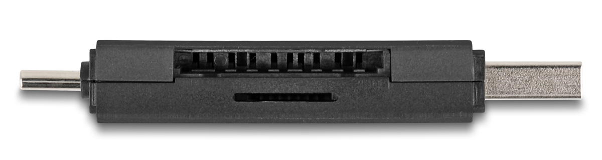DELOCK card reader 91020 για SD & micro SD, USB/USB-C σύνδεση, 5Gbps, μαύρο - Image 4
