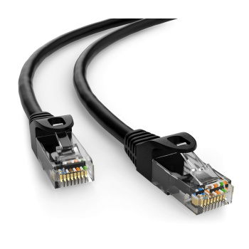POWERTECH καλώδιο δικτύου CAB-N403, Cat 6 U/UTP, CCA, 250Hz, 1m, μαύρο