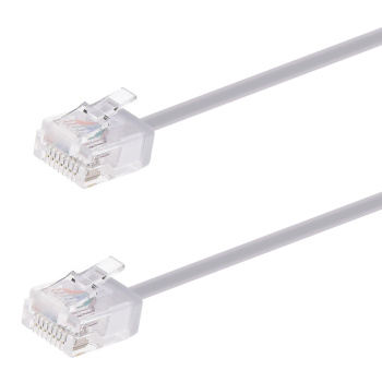 POWERTECH καλώδιο δικτύου CAB-N443, Cat 6A U/UTP, ultra slim, copper, 500MHz, 5m, γκρι