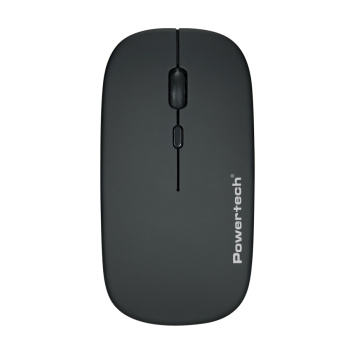 POWERTECH ασύρματο ποντίκι PT-1381, 2.4GHz & Bluetooth, έως 1600DPI, 500mAh, μαύρο