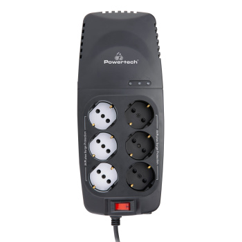 POWERTECH σταθεροποιητής ρεύματος PT-1496, 2000VA/1000W, 6x schuko