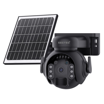 SECTEC smart ηλιακή κάμερα ST-515C-3M-4G-BK, 3MP, 4G, SD, PTZ, IP65