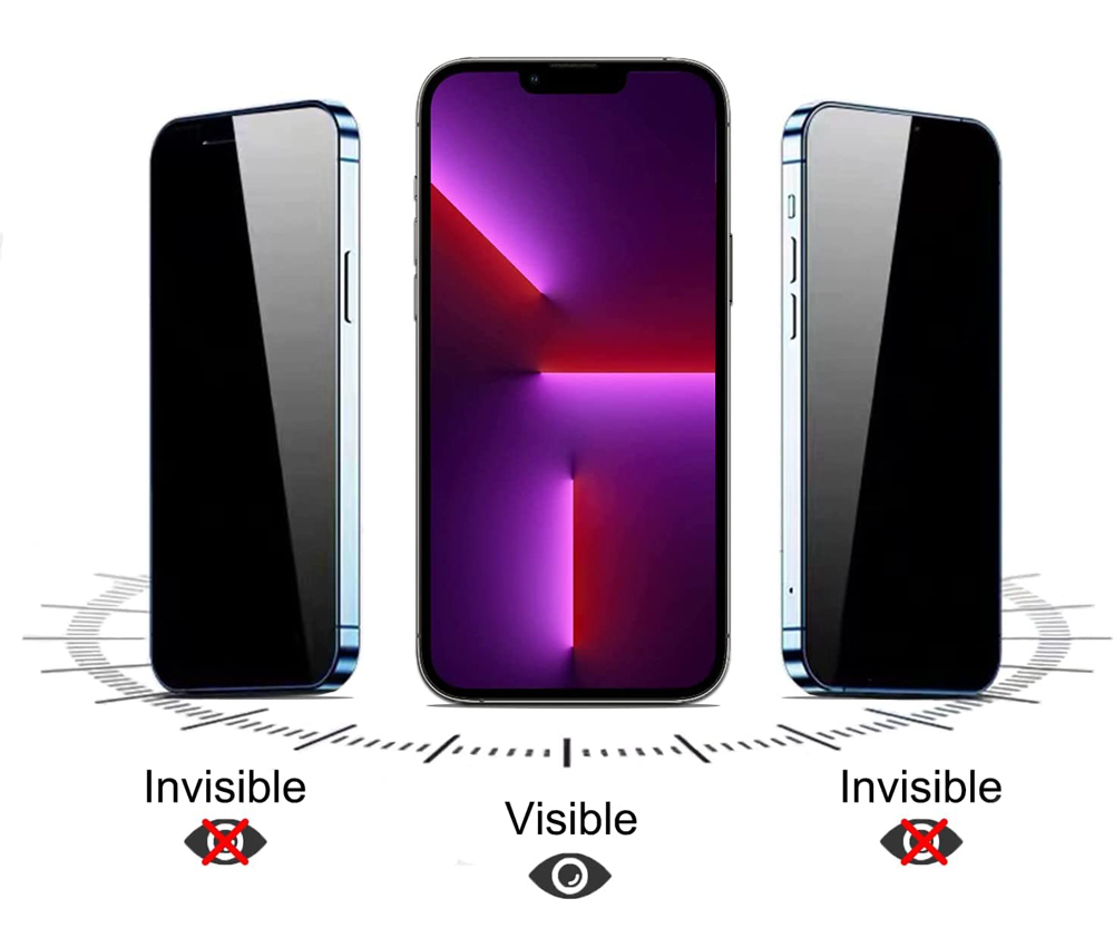 POWERTECH tempered glass Emery Private 5D TGC-0768 για iPhone 16 Pro Max, full glue - Image 2