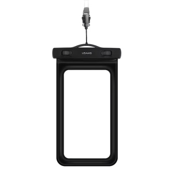 USAMS αδιάβροχη θήκη smartphone US-YD011, έως 7″, IPX8, μαύρη