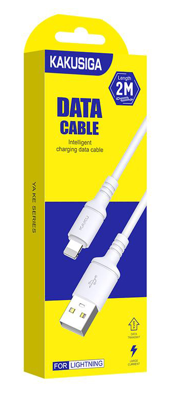 KAKUSIGA καλώδιο Lightning σε USB KSC-421, 2.8A, 480Mbps, 2m, λευκό - Image 4