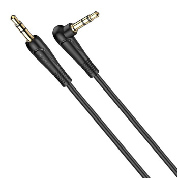 KAKUSIGA καλώδιο ήχου 3.5mm KSC-521, AUX, 90°, HiFi 1m, μαύρο