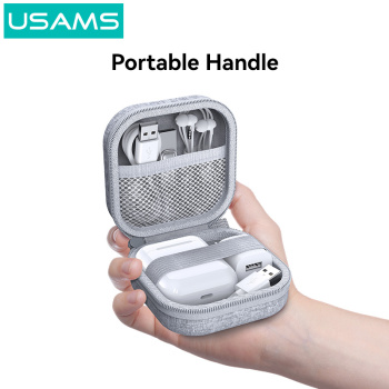 USAMS θήκη οργάνωσης ακουστικών Bluetooth ZB351, 9.5×9.5x5cm, γκρι