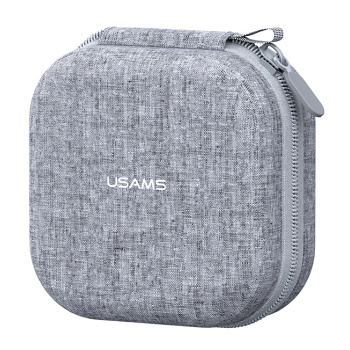 USAMS θήκη οργάνωσης ακουστικών Bluetooth ZB351, 9.5×9.5x5cm, γκρι