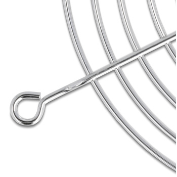 DELOCK σχάρα για 80mm ανεμιστήρα 67306, μεταλλική, ασημί