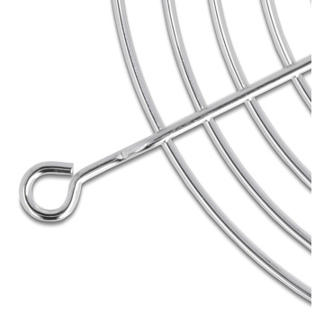 DELOCK σχάρα για 120mm ανεμιστήρα 67308, μεταλλική, ασημί