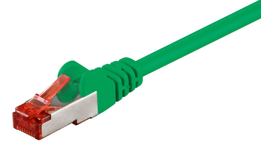 GOOBAY καλώδιο δικτύου 68288, CAT 6 S/FTP, copper, 250MHz, 0.50m, πράσινο