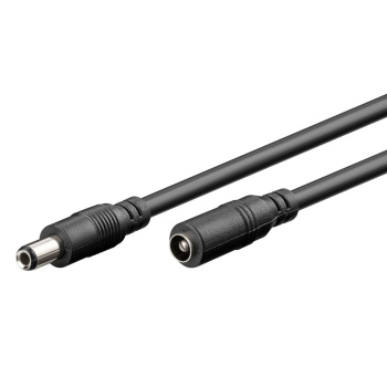 GOOBAY καλώδιο προέκτασης τροφοδοσίας 71401, 5.5×2.5mm, 3m, μαύρο