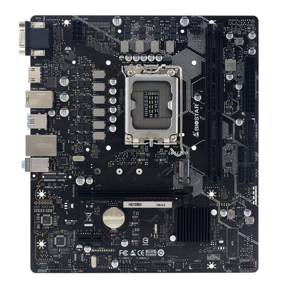 BIOSTAR μητρική H610MH, 2x DDR4, s1700, USB 3.2, uATX, GbE, Ver. 6.0 - Image 3