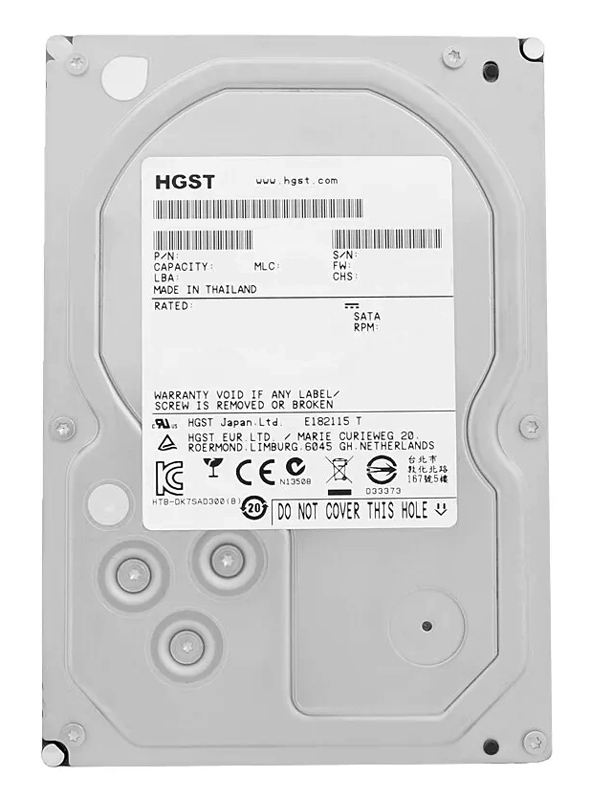 HGST σκληρός δίσκος Ultrastar 7K6000 3.5", 6TB, 7200RPM, 128MB, 6Gb/s, Factory Recertified