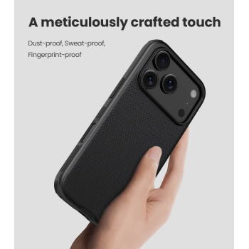 NILLKIN θήκη Super Frosted Shield Pro για Apple iPhone 17 Pro, μαύρη
