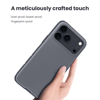 NILLKIN θήκη Super Frosted Shield Pro για Apple iPhone 17 Pro Max, διάφανη/μαύρη