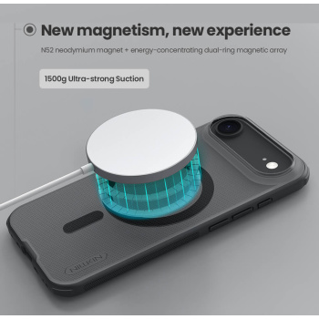 NILLKIN θήκη Super Frosted Shield Pro Magnetic για Apple iPhone 17 Air, διάφανη/μαύρη
