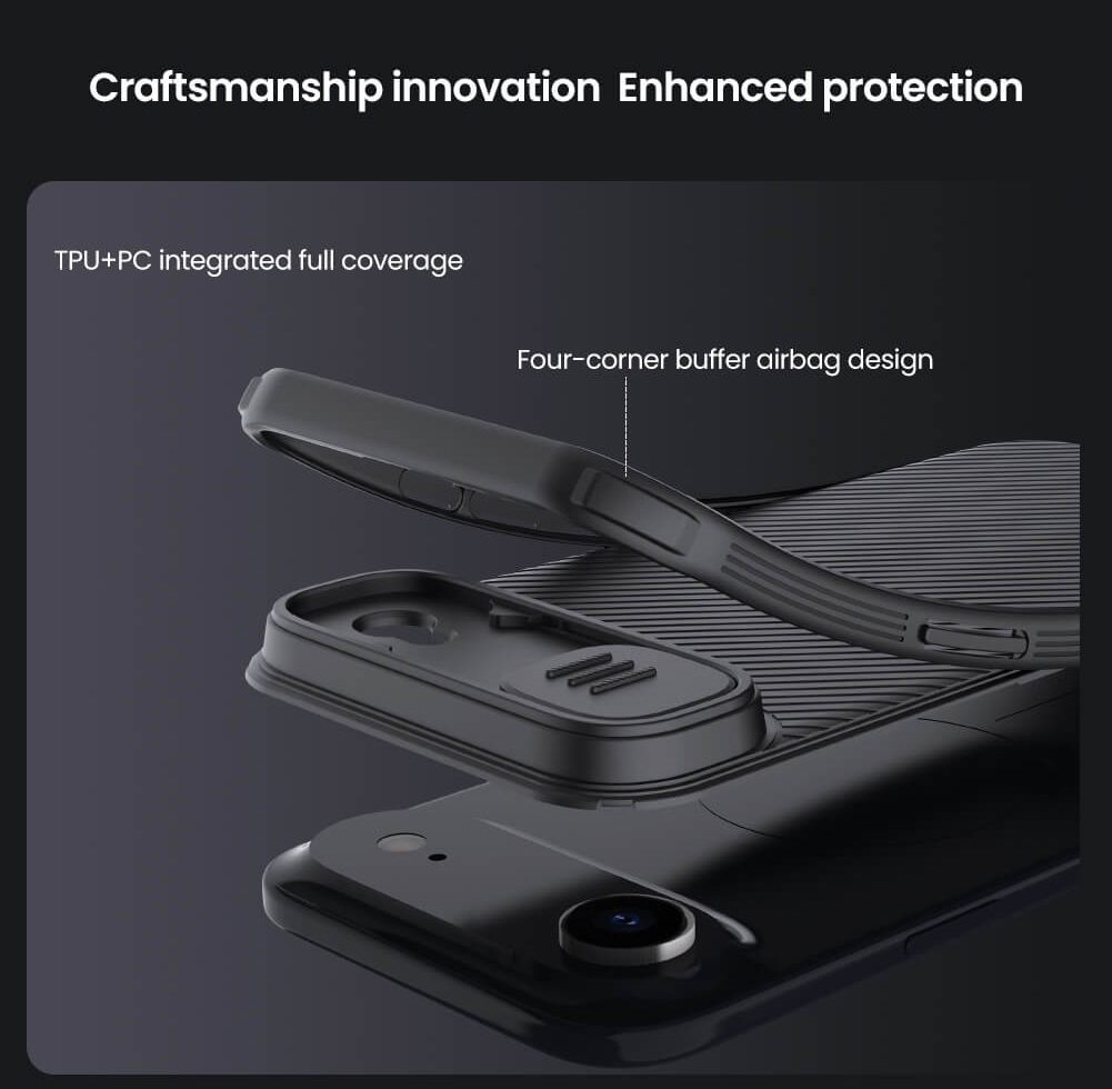 NILLKIN θήκη CamShield Pro για Apple iPhone 17 Air, μαύρη - Image 3