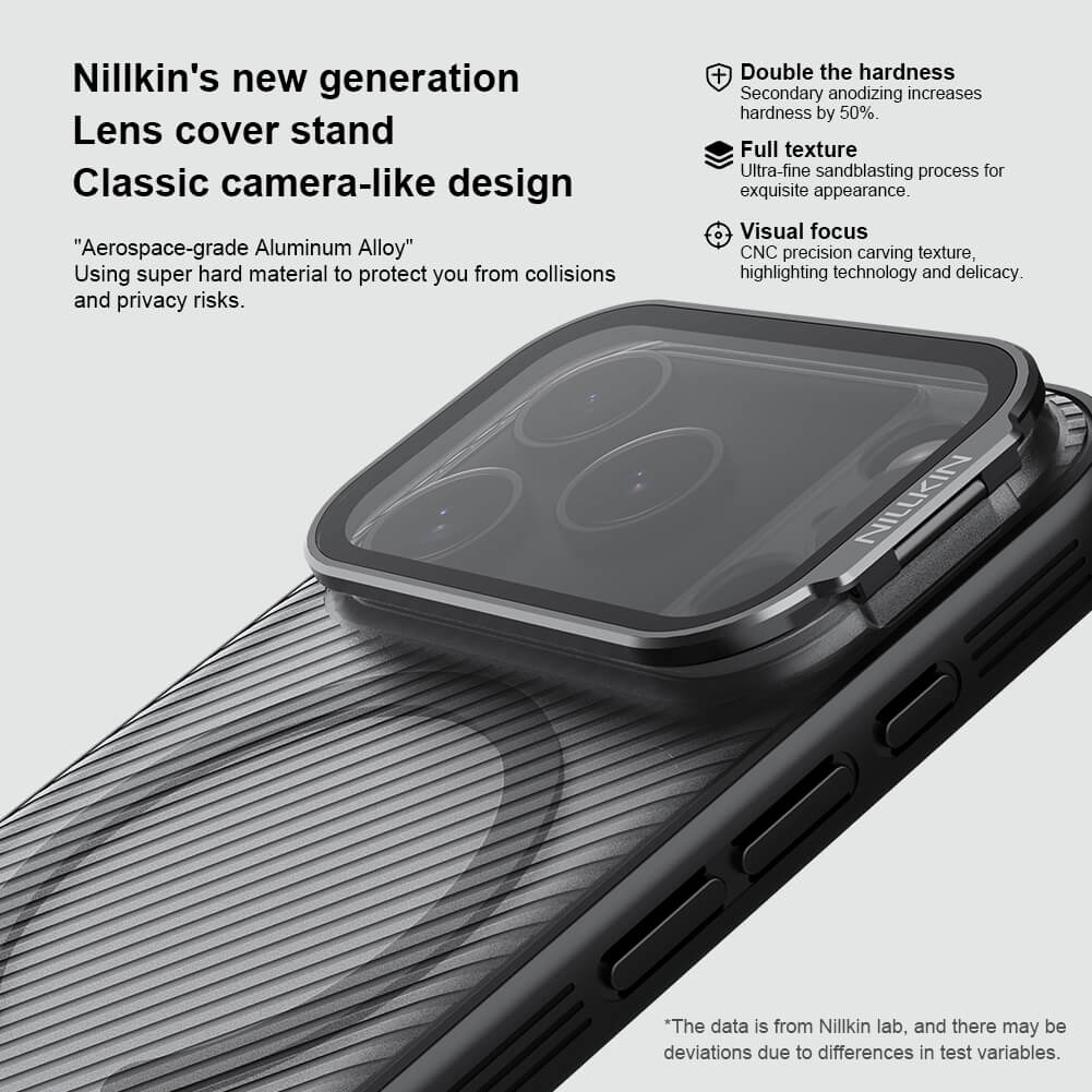 NILLKIN θήκη CamShield Prop Magnetic για Apple iPhone 17 Pro, διάφανη/μαύρη - Image 3