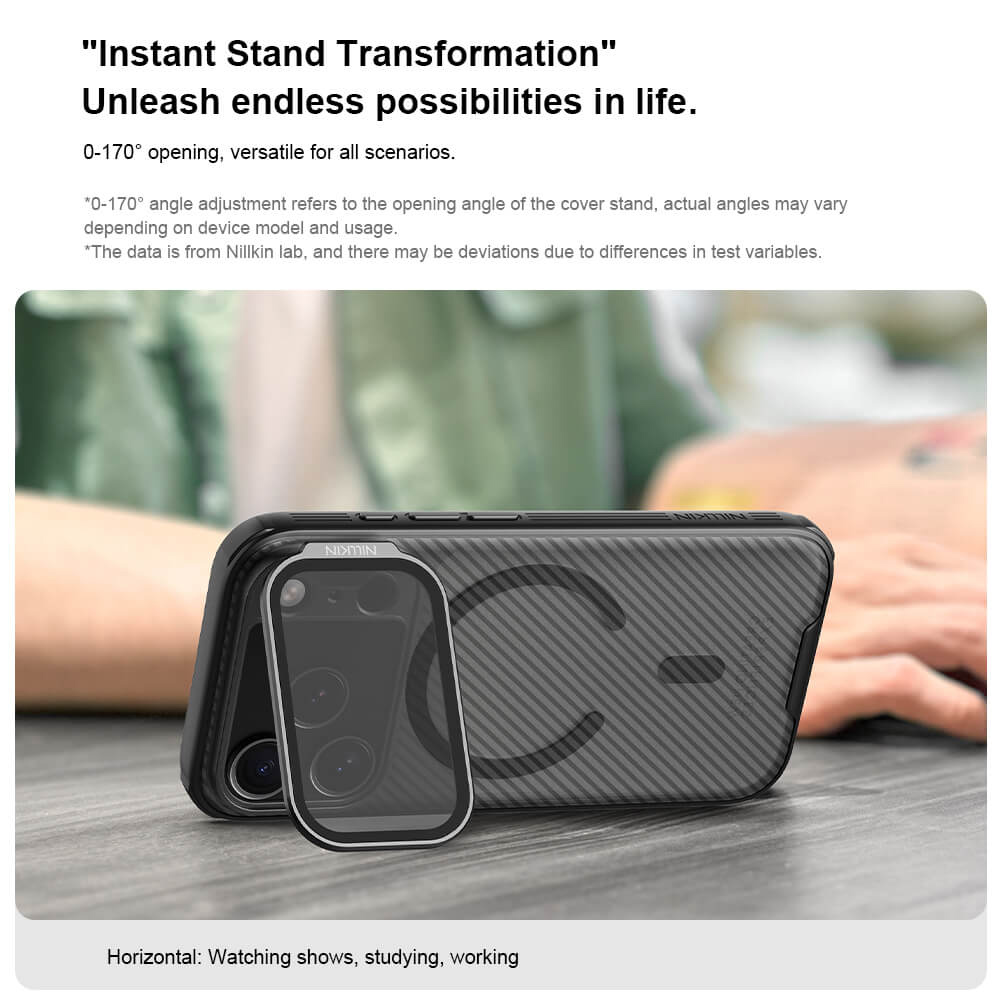 NILLKIN θήκη CamShield Prop Magnetic για Apple iPhone 17 Pro, διάφανη/μαύρη - Image 4