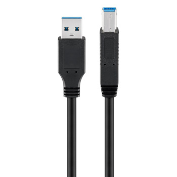 GOOBAY καλώδιο USB 3.0 σε USB Type B 95722, 0.5m, 5Gbps, μαύρο