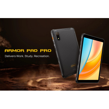 ULEFONE tablet Armor Pad Pro, 8″, 8/128GB, 4G, 7650mAh, IP68/IP69K, μαύρο