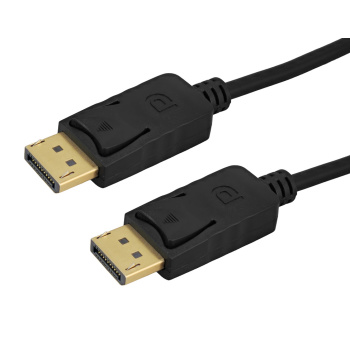 POWERTECH καλώδιο DisplayPort CAB-DP084, 4K/60Hz, 18 Gbps, 2m, μαύρο
