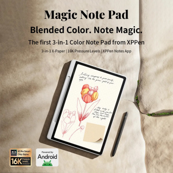 XP-PEN έγχρωμο ψηφιακό σημειωματάριο Magic Note Pad με γραφίδα, 10.95″, 6/128GB, Android 14, 8000mAh, λευκό