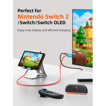 CABLETIME καλώδιο USB-C σε HDMI CT-CMHD4P, 4K/60Hz, PD100W, 2m, κόκκινο