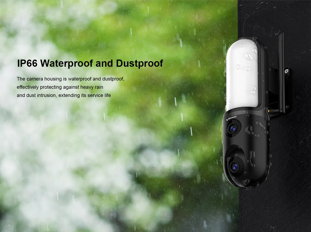 VSTARCAM smart κάμερα FC4 με φωτισμό, dual lens, 3MP, WiFi, SD, PTZ, IP66 - Image 3