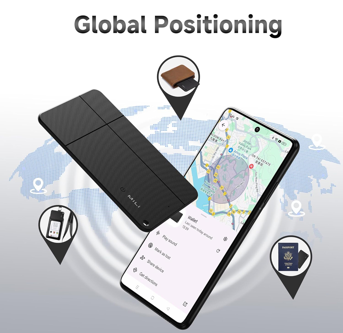 MILI ψηφιακή επαγγελματική κάρτα & tracker MiCard Duo για iOS & Android συσκευές, NFC, Bluetooth, μαύρο - Image 5