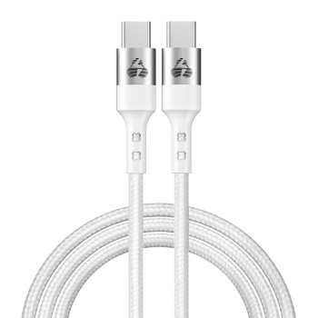 POWERTECH καλώδιο USB-C σε USB-C PTR-0167, PD 60W, copper, 1m, λευκό