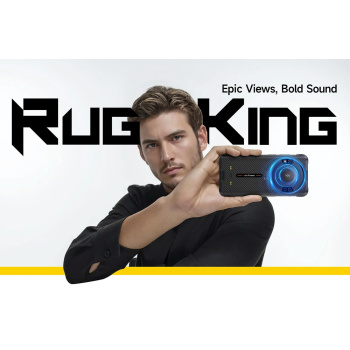 ULEFONE smartphone RugKing με ηχείο 3.5W, 5.99″, 8/256GB, 9600mAh, IP68/IP69K, μαύρο
