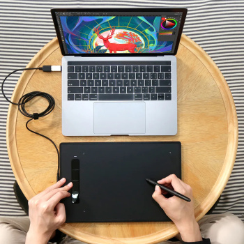 XP-PEN ταμπλέτα σχεδίασης με γραφίδα Star G960S Plus, 228.8×152.6mm, μαύρο