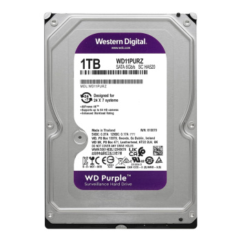 WD σκληρός δίσκος 3.5″ Purple Surveillance 1TB, 256MB, 5400RPM, SATA III