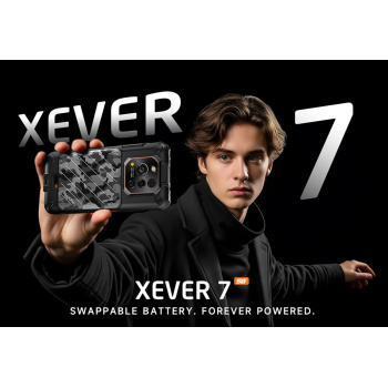 RUGONE smartphone Xever 7, 6.67″, 12/512GB, 5G, 5550mAh, IP68/IP69K/MIL-STD-810H, μαύρο