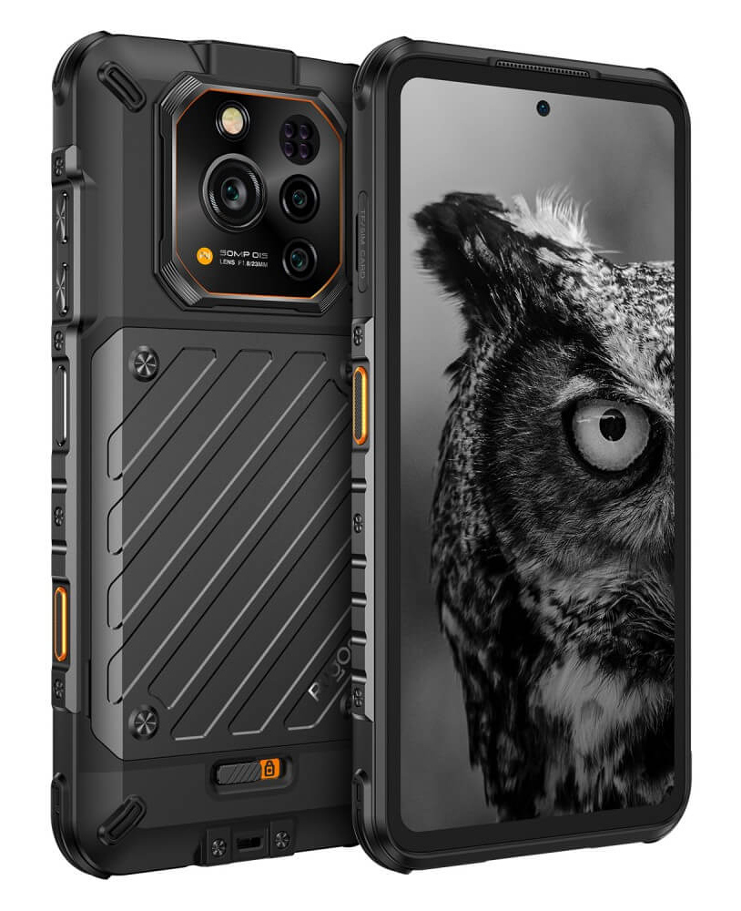 RUGONE smartphone Xever 7, 6.67", 12/512GB, 5G, 5550mAh, IP68/IP69K/MIL-STD-810H, μαύρο