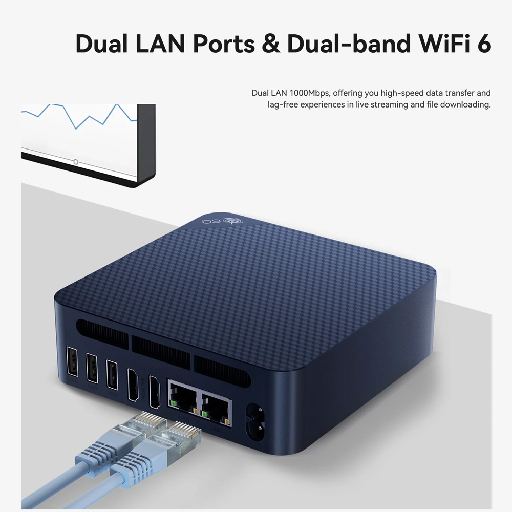 BEELINK mini PC EQ14, Intel N150, 16GB, 500GB M.2, Windows 11 Pro - Image 3