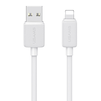 USAMS καλώδιο Lightning σε USB US-SJ694, 2.4A, 480Mbps, 2m, λευκό