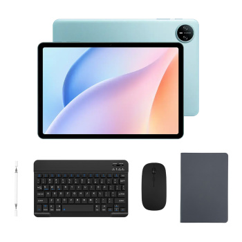 DOOGEE tablet Tab A9 Pro με πληκτρολόγιο/ποντίκι/στυλό αφής/θήκη, 10.1″, 4/128GB, Android 15, 6580mAh, μπλε