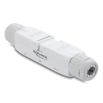 DELOCK σύνδεσμος LSA 91126, CAT 6A unshielded, tool-free, λευκός