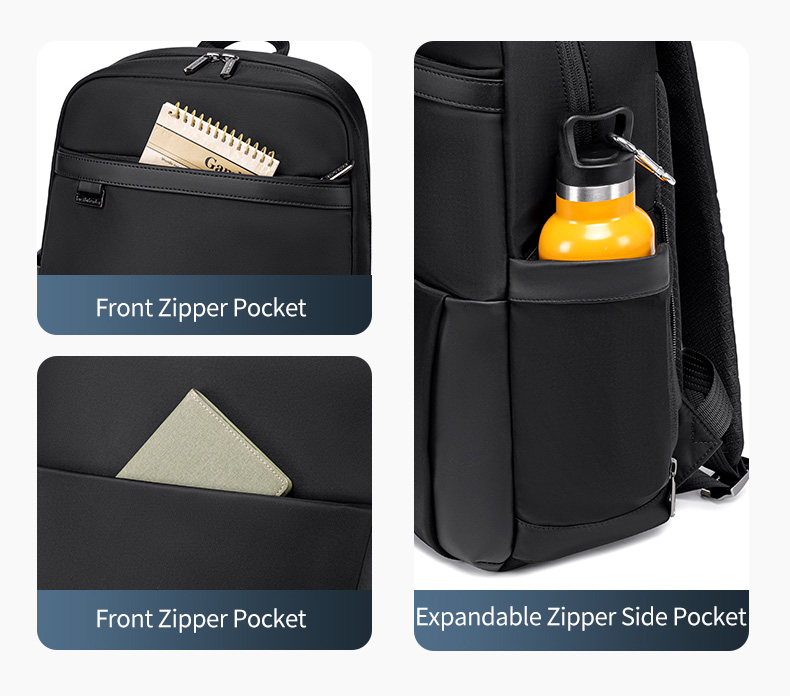 ARCTIC HUNTER τσάντα πλάτης B00811 με θήκη laptop 15.6", 16.5L, μαύρη - Image 4