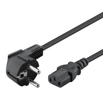 POWERTECH καλώδιο τροφοδοσίας CAB-P044, 3x 1.00mm², copper, 1.5m, μαύρο