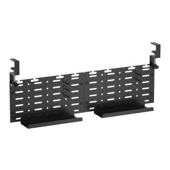 BRATECK cable management γραφείου CC11-20-2, μεταλλικό, 768x63x307mm, μαύρο