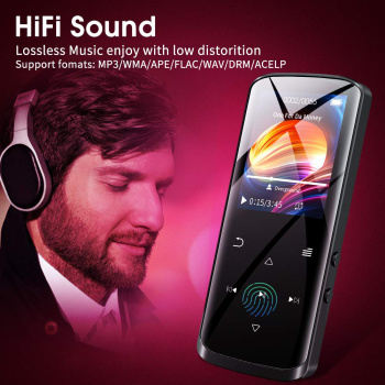 RUIZU MP3 player D50 με οθόνη 1.8″, 16GB, Bluetooth, ελληνικό μενού, μαύρο