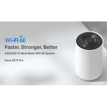 TP-LINK Home Mesh WiFi 6E System Deco XE75 Pro, 5400Mbps AXE5400, V3.0