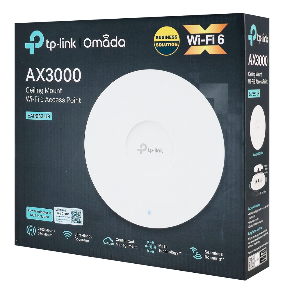 TP-LINK access point EAP653 UR, οροφής, WiFi 6, 3000Mbps AX3000, Mesh, V1.0 - Image 4